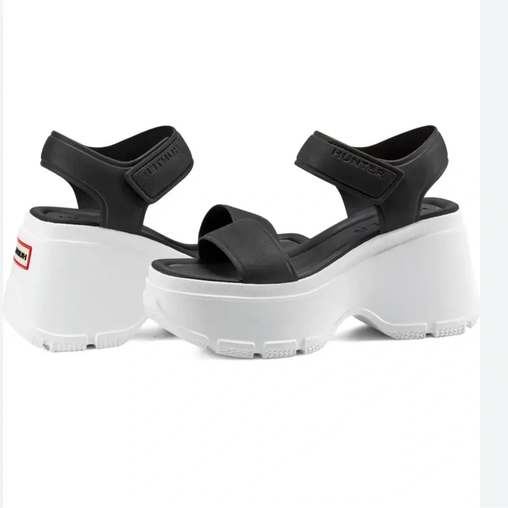 Hunter Women's Abel Casual Platform Wedge Sandals Size 7.0 NEW - Picture 1 of 11